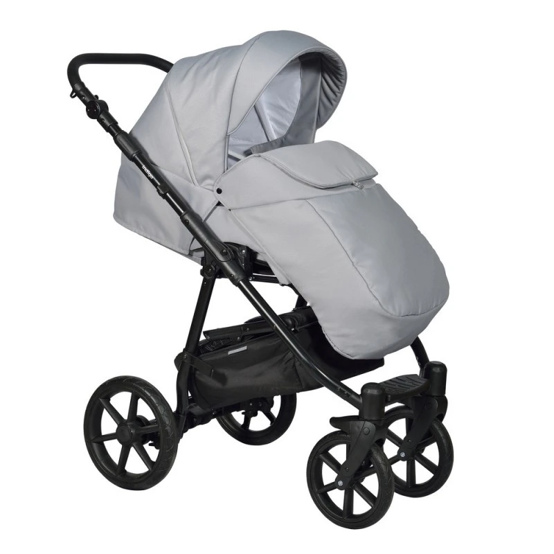 Бебешка количка Baby Giggle, Broco, 2в1, 04 Светлосив